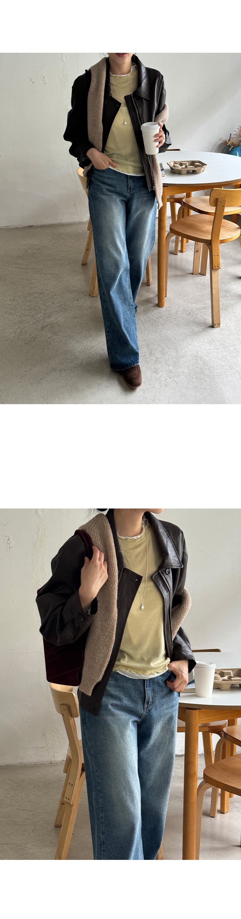 오프 레더 자켓
