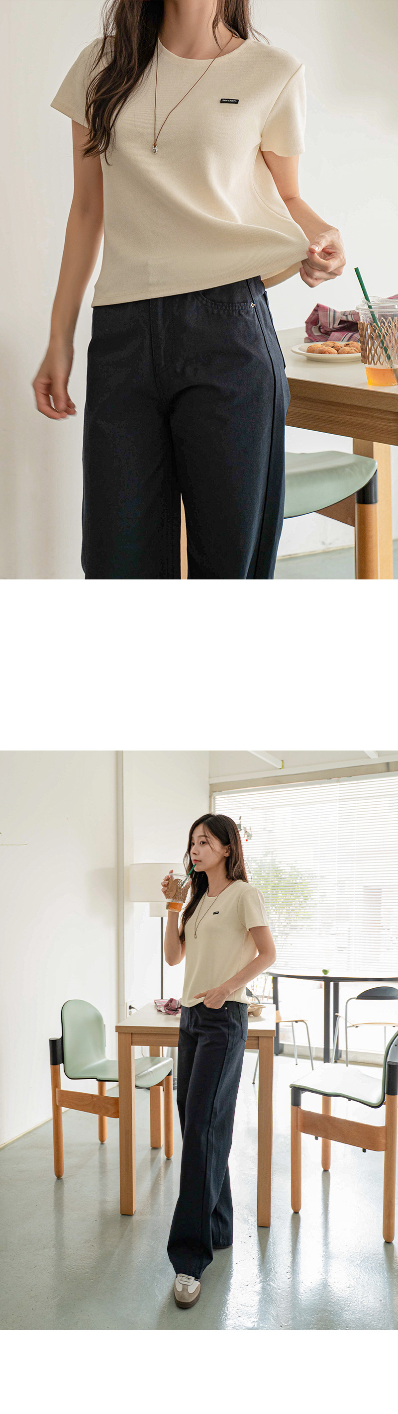 블랙라벨 스판 반팔 티셔츠