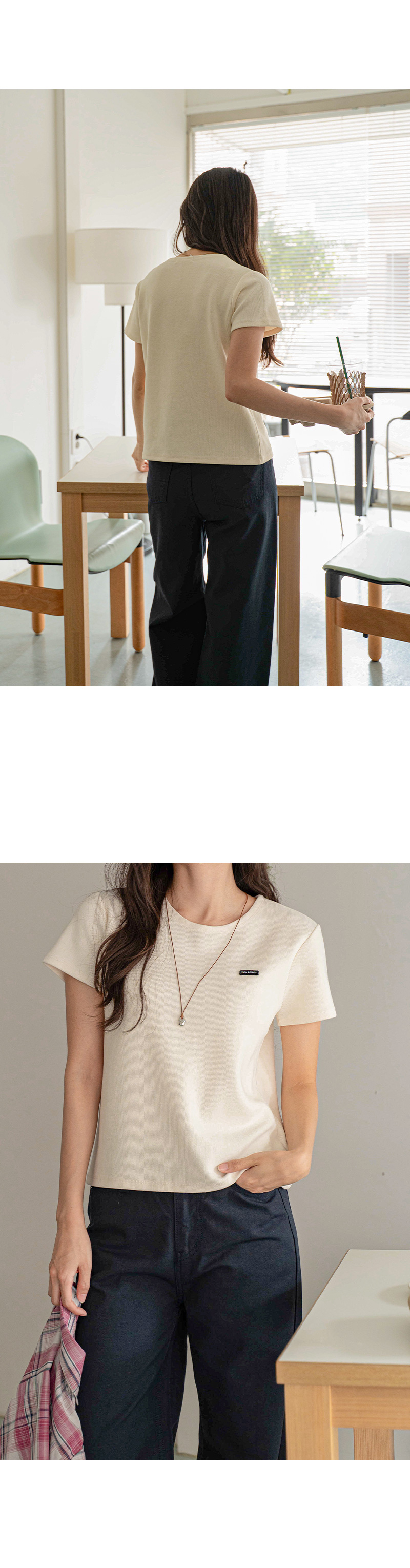 블랙라벨 스판 반팔 티셔츠