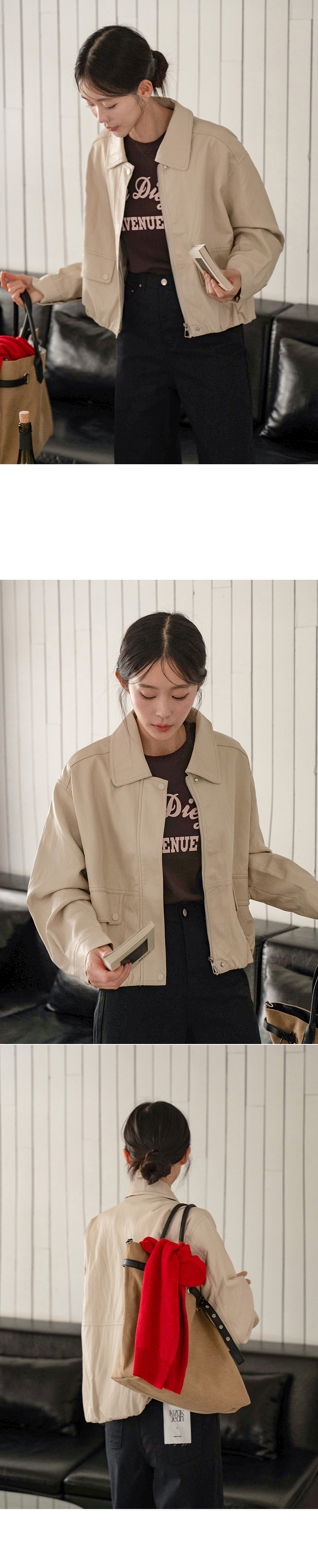 브루클린 플랩포켓 레더 자켓