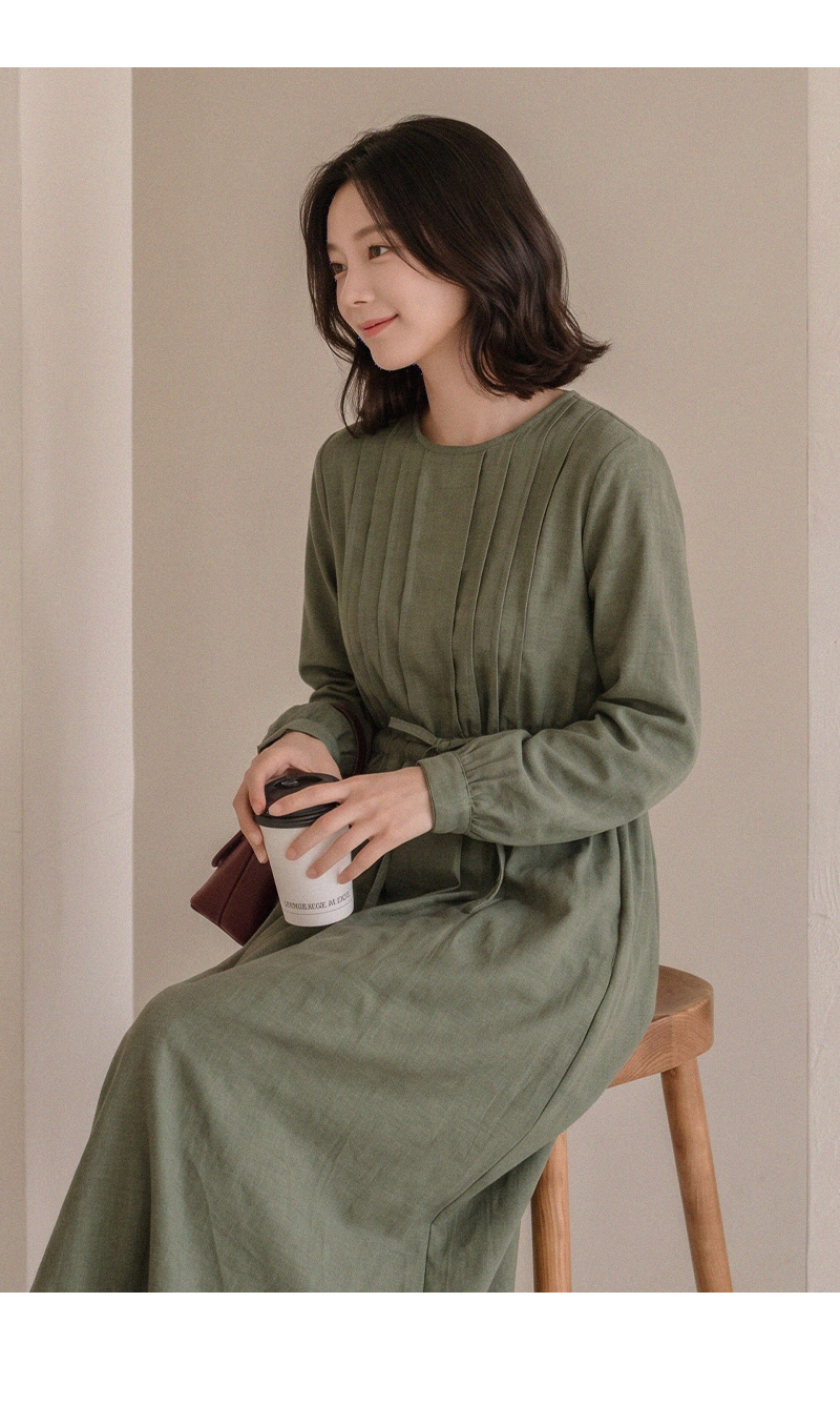 카르티 코듀로이 롱 원피스