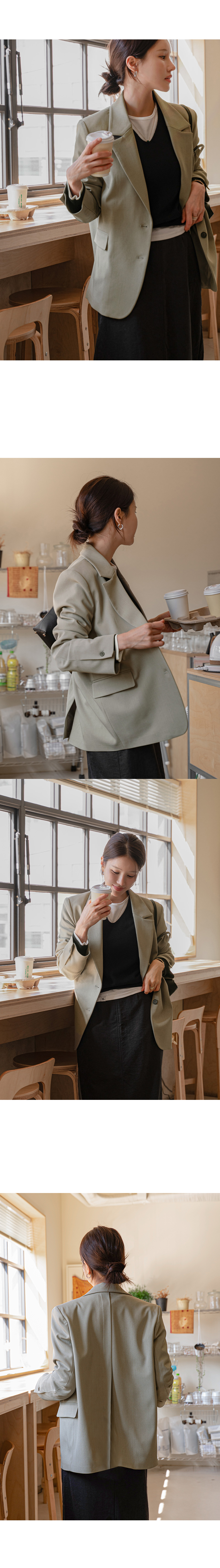 [벨유] 포멜르 백슬릿 자켓