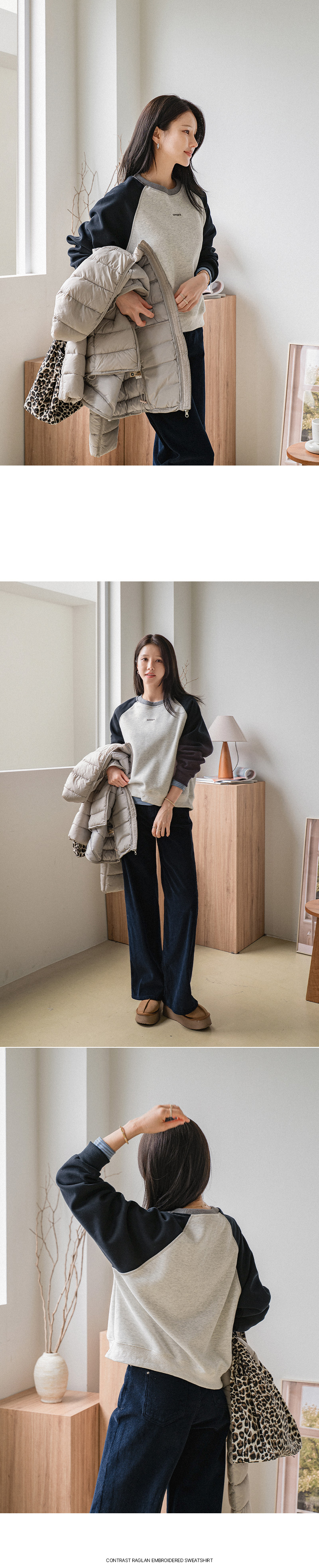 데일리 후드 스트링 경량 패딩