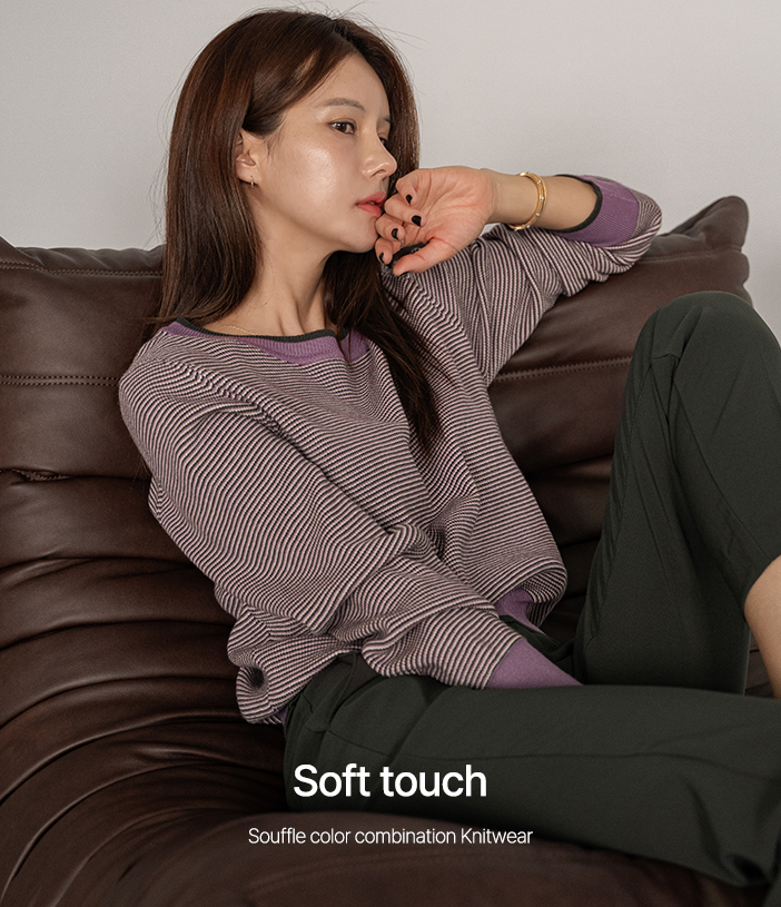 Souffle color combination Knitwear