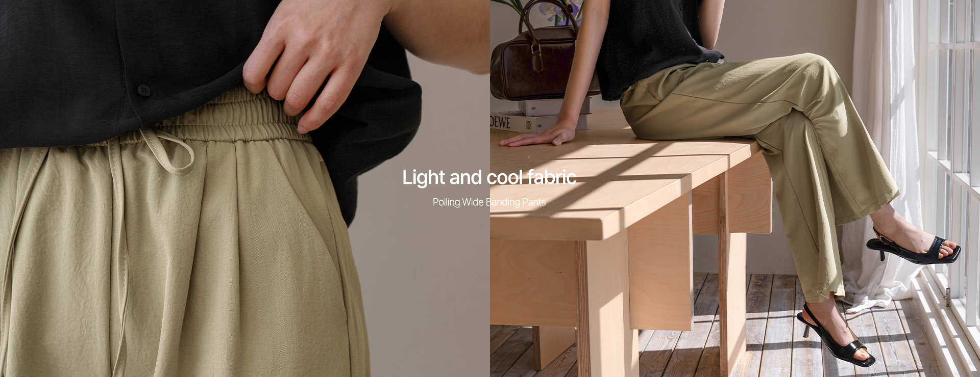 Polling Wide Banding Pants