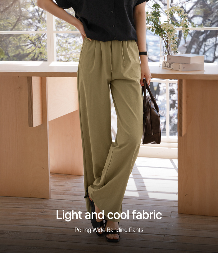 'Polling Wide Banding Pants