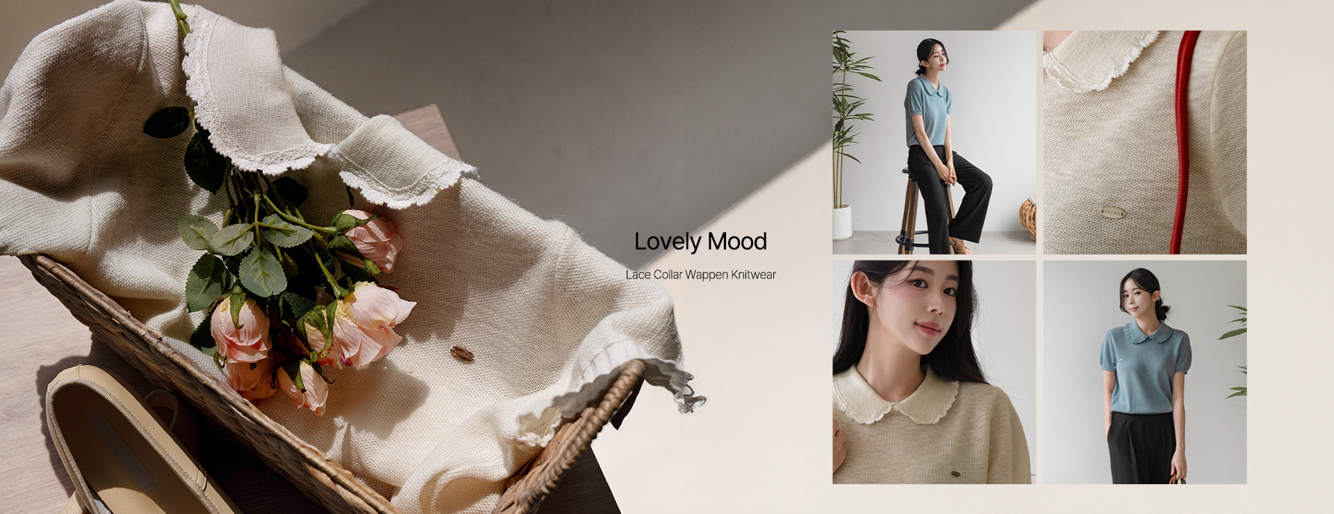 Lace Collar Wappen Knitwear