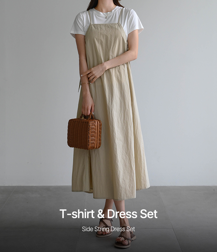 Side String Dress Set