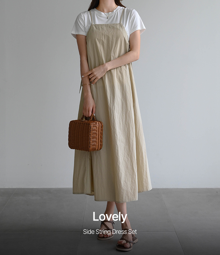 Side String Dress Set