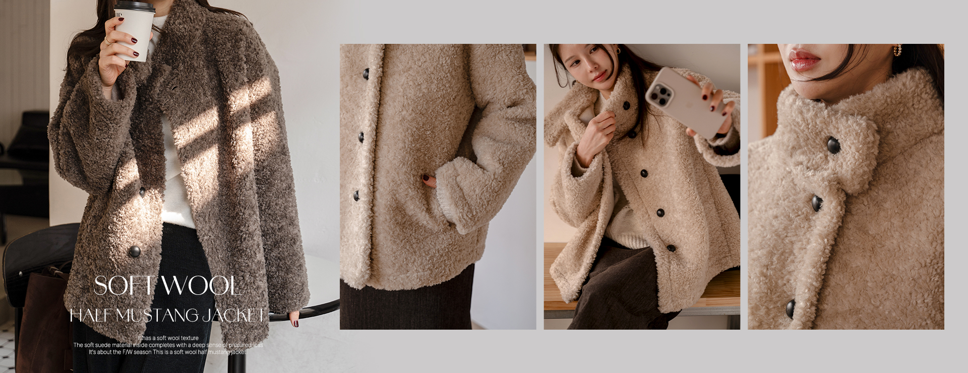 Soft Wool Half Mustang Jacket